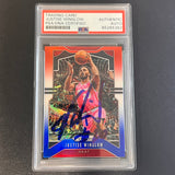 2019-20 Panini Prizm #230 Justice Winslow Signed Card AUTO PSA/DNA Slabbed Heat