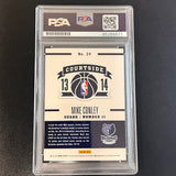 2013-14 Panini Hoops #24 Mike Conley signed Card AUTO PSA Slabbed Grizzlies