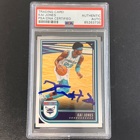 2022-23 Panini NBA Hoops #88 Kai Jones Signed AUTO PSA Slabbed Hornets