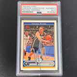 2006-07 Topps #80 Sarunas Jasikevicius Signed Card AUTO PSA Slabbed Pacers