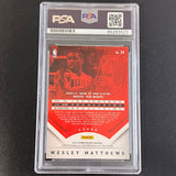 2013-14 Panini Prestige #24 Wesley Matthews Signed Card AUTO PSA Slabbed Trailblazers