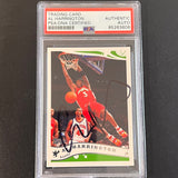 2005 Topps #103 Al Harrington Signed Card AUTO PSA Slabbed Hawks