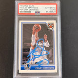 2016-17 Panini- Complete #199 Wesley Matthews Signed Card AUTO PSA Slabbed Mavericks