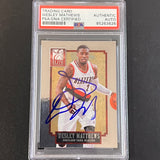 2013-14 Panini Elite #103 Wesley Matthews Signed Card AUTO PSA Slabbed Trail Blazers