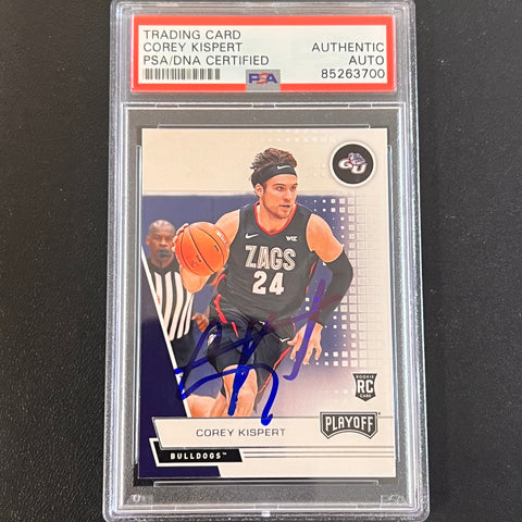 2021 Panini Chronicles Playoffs #359 COREY KISPERT Signed Card AUTO PSA Slabbed Gonzaga