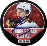 Connor Bedard signed Hockey Puck PSA/DNA Chicago Blackhawks Autographed