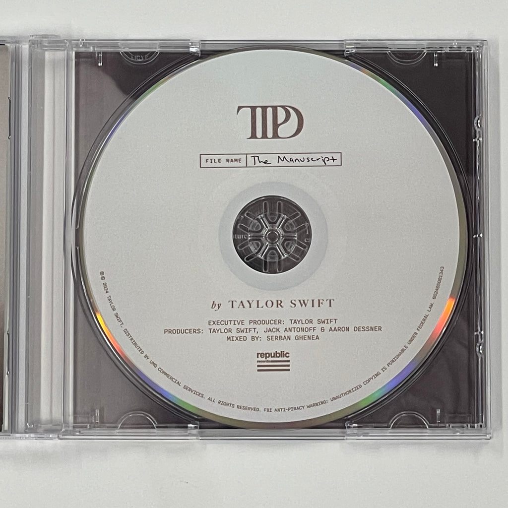 Taylor Swift Signed CD Cover PSA/DNA Autographed The Tortured