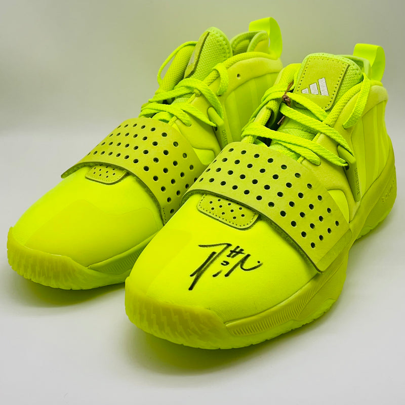 Damian Lillard signed Adidas Player Exclusive Shoes DAME 8 EXTPLY PSA/DNA AUTO Blazers Autographed