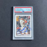 2020 Bowman RC #76 Mauricio Dubon Signed Card PSA Slabbed Giants RC