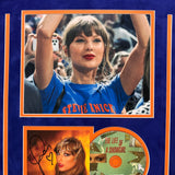 Taylor Swift Signed CD Cover Custom Framed PSA/DNA Knicks The Life of a Showgirl