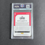 2019 NBA Hoops #261 Marcus Morris Signed Card PSA Slabbed Clippers