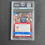 2013-14 Panini Basketball #57 Thaddeus Young Signed Card AUTO PSA Slabbed 76ers