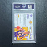 2017-18 Panini Donruss Optic #12 JERRY WEST Signed Card AUTO 10 PSA Slabbed Lakers