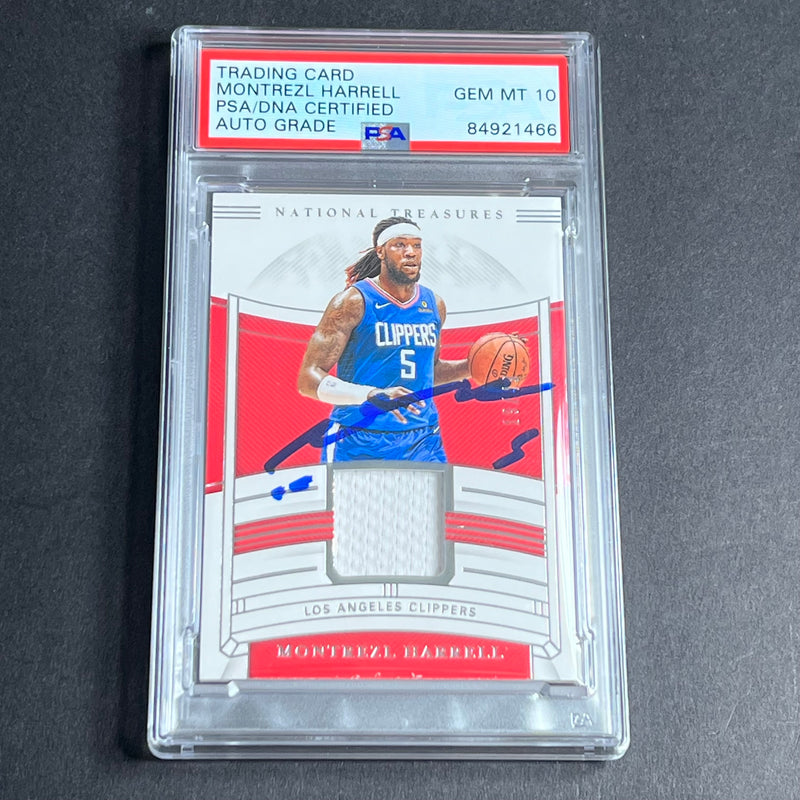 2019-20 Panini #JT-MTZ Montrezl Harrell Signed Card AUTO Grade 10 PSA Slabbed Clippers