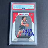 2020-21 NBA Hoops #250 CJ ELLEBY Signed Card AUTO 10 PSA Slabbed RC Trail Blazers