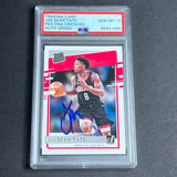 2020-21 Panini Chronicles #197 JAE'SEAN TATE Signed Card AUTO PSA Slabbed RC Rockets