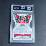2019-20 Panini Prizim #230 Justice Winslow Signed Card AUTO Grade 10 PSA/DNA Slabbed Heat