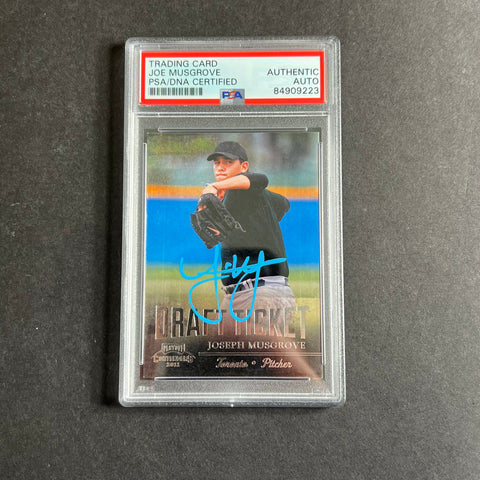 2011 Playoff Contenders #DT99 Joe Musgrove Signed Rookie Card PSA Slabbed Auto Astros
