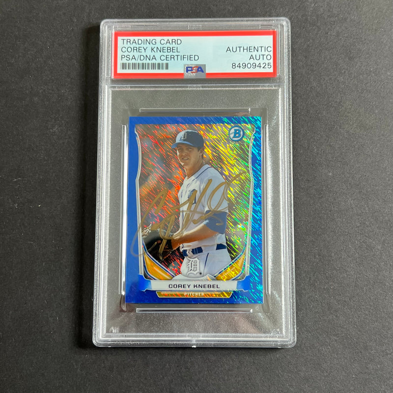 2014 Bowman #BM-DT5 Corey Knebel Signed Card PSA Slabbed Auto Tigers
