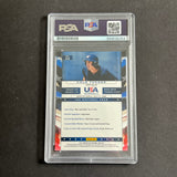 2013 Panini USA Baseball Box Set #44 Cole Tucker Signed Card PSA Slabbed Auto