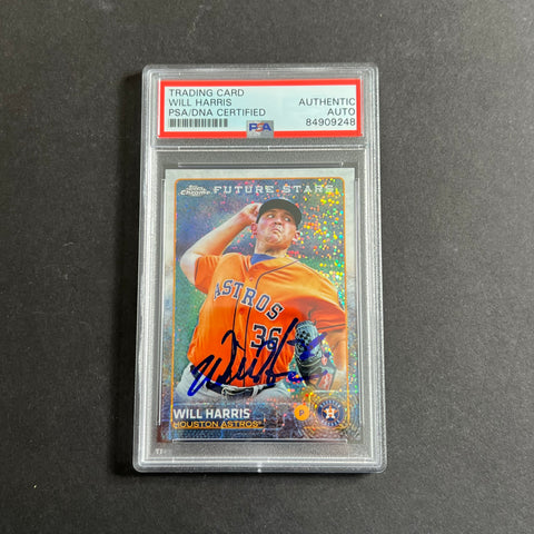2015 Topps Chrome #US319 Will Harris Signed Card PSA Slabbed Auto Astros