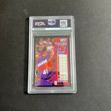 1994-95 Fleer #182 Mark West Signed Card AUTO PSA Slabbed Suns