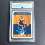 2017-18 NBA Hoops #278 Tony Bradley Signed Card AUTO PSA Slabbed RC Jazz