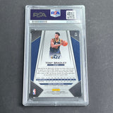 2017-18 Panini Prizim #118 Tony Bradley Signed Card AUTO PSA Slabbed RC Jazz