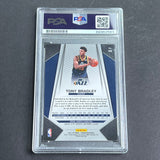 2017-18 Panini Prizim #118 Tony Bradley Signed Card AUTO PSA Slabbed RC Jazz