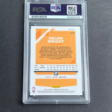 2019-20 Panini Donruss #6 Delon Wright Signed Card AUTO 10 PSA Slabbed Mavericks