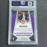 2017-18 Panini Prizim #290 Luke Walton Signed Card PSA AUTO Grade 10 Slabbed Lakers