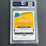 2018-19 Panini Donruss #193 Svi Mykhailiuk Signed Card AUTO 10 PSA Slabbed RC Lakers