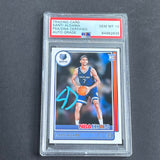 2021-2022 Panini NBA Hoops #207 Santi Aldama Signed Card AUTO Grade 10 PSA Slabbed Grizzlies