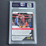 2018-19 Panini Przm #103 Fred VanVleet Signed Card AUTO 10 PSA Slabbed Raptors