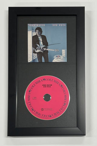 John Mayer Signed Album CD Cover Framed PSA/DNA Autographed Sob Rock