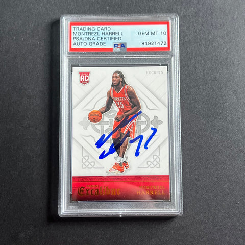 2015-16 NBA Panini Excalibur #176 Montrezl Harrell Signed Card AUTO 10 PSA Slabbed RC Rockets