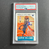 2015-16 Panini NBA Hoops #164 Marvin Williams Signed AUTO 10 PSA Slabbed Hornets