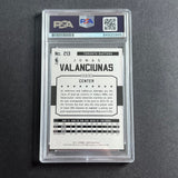 2015-16 NBA Hoops #213 Jonas Valanciunas Signed Card AUTO PSA Slabbed Raptors