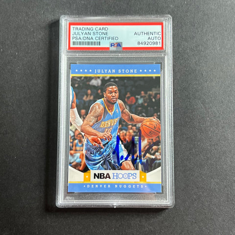 2012-13 Panini NBA Hoops #273 Julyan Stone Signed Card AUTO PSA Slabbed Nuggets