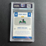 2011-12 NBA Hoops #10 Derrick Williams Signed Card AUTO PSA/DNA Slabbed RC Timberwolves
