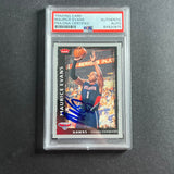 2009-09 NBA Fleer #16 Maurice Evans signed Card Auto PSA Slabbed Hawks