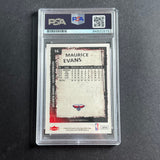 2009-09 NBA Fleer #16 Maurice Evans signed Card Auto PSA Slabbed Hawks