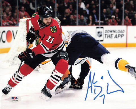 ANDREW DESJARDINS signed 8x10 photo PSA Chicago Blackhawks