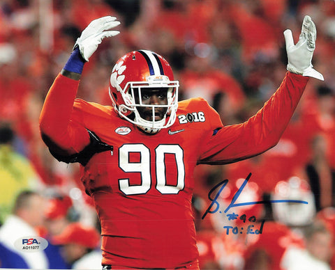 Shaq Lawson signed 8x10 photo PSA/DNA Clemson Tigers Autographed