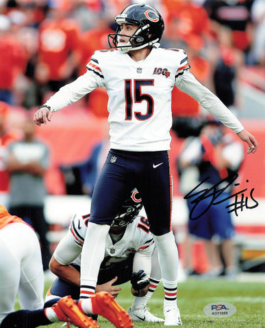 Eddy Pineiro Signed 8x10 photo PSA/DNA Chicago Bears Autographed