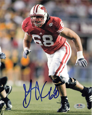 Gabe Carimi Signed 8x10 photo PSA/DNA Chicago Bears Wisconsin Badgers Autographed