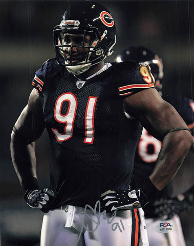 Amobi Okoye Signed 8x10 photo PSA/DNA Chicago Bears Autographed