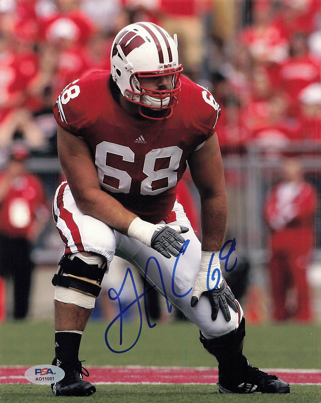 Gabe Carimi Signed 8x10 photo PSA/DNA Chicago Bears Wisconsin Badgers Autographed