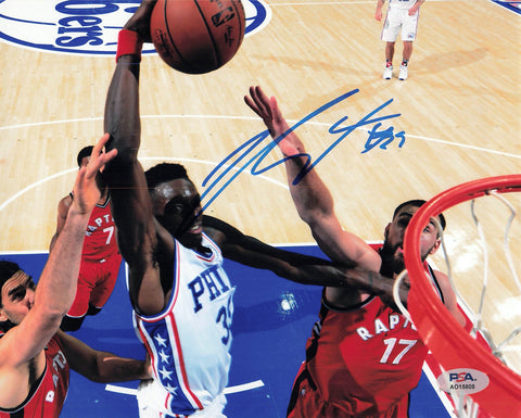 Jerami Grant signed 8x10 photo PSA/DNA Sixers Autographed