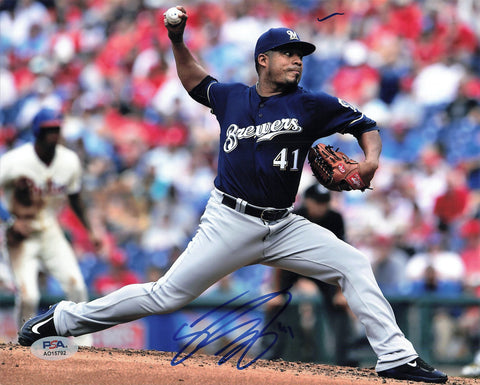 JUNIOR GUERRA signed 8x10 photo PSA/DNA Milwaukee Brewers Autographed